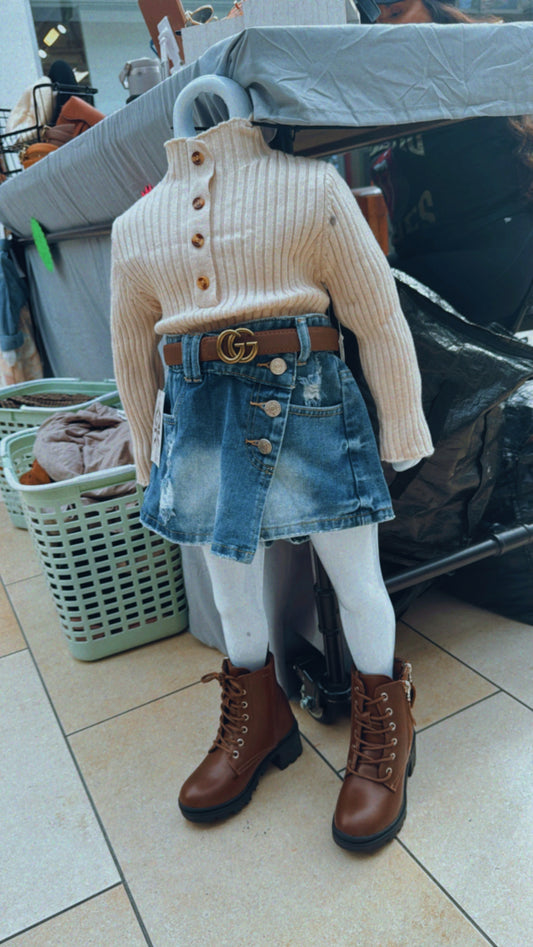 Denim Skort